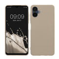 kwmobile Handyhülle für Samsung Galaxy A06 Hülle - TPU Case - Kabelloses Laden - Schutzhülle Cover in Creme matt Creme matt  