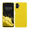 kwmobile Handyhülle für Samsung Galaxy A06 Hülle - TPU Case - Kabelloses Laden - Schutzhülle Cover in Strahlend Gelb Strahlend Gelb  