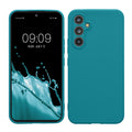 kwmobile Handyhülle für Samsung Galaxy A54 5G Hülle - weiches Handy Silikon Case - Schutzhülle Cover - Petrol matt Petrol matt  