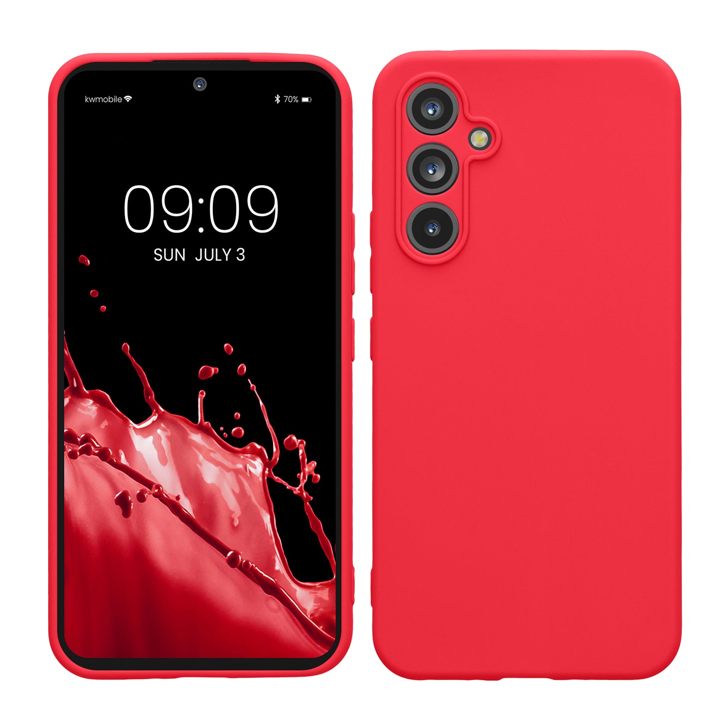 kwmobile Handyhülle für Samsung Galaxy A54 5G Hülle - weiches Handy Silikon Case - Schutzhülle Cover - Neon Pink Neon Pink  