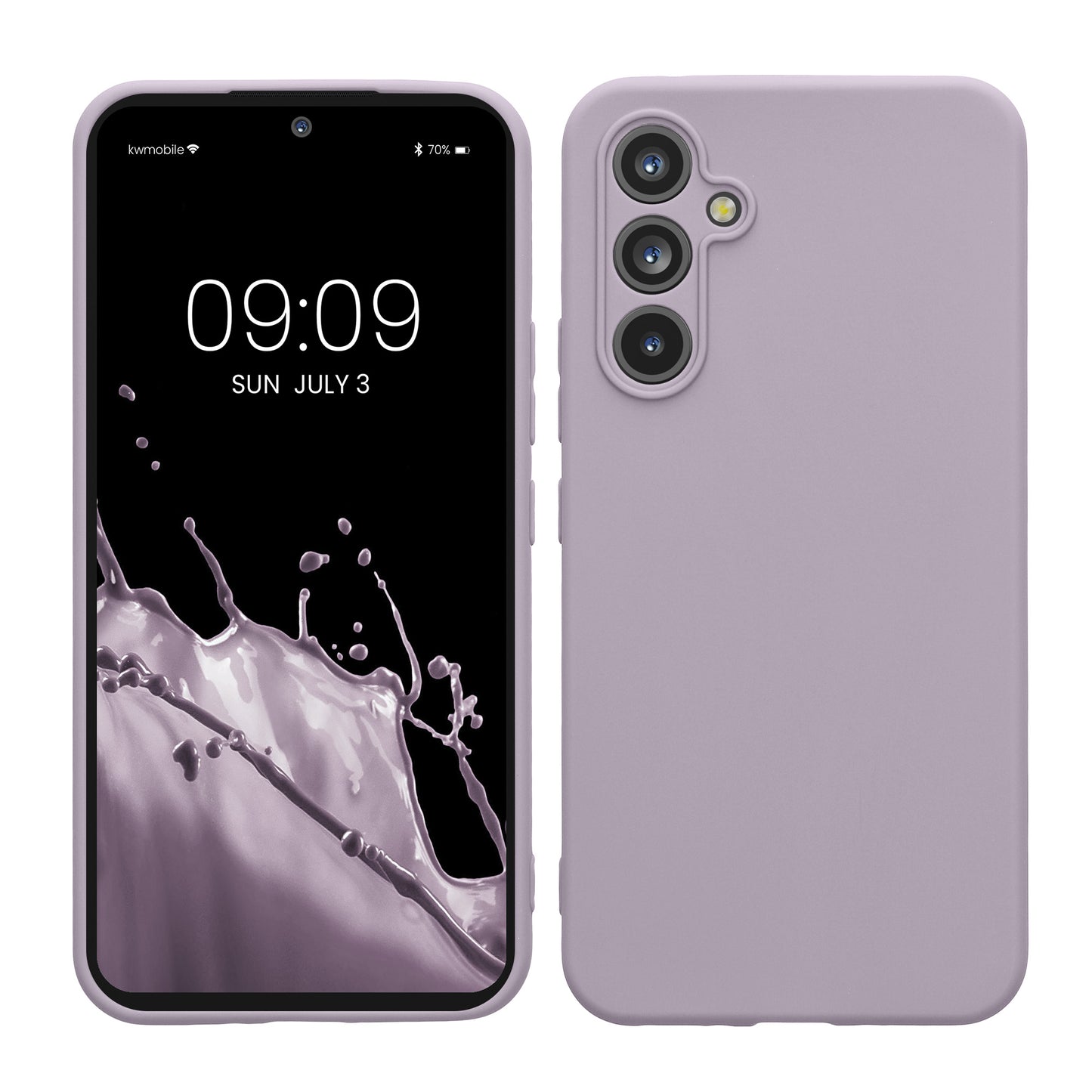 kwmobile Handyhülle für Samsung Galaxy A54 5G Hülle - weiches Handy Silikon Case - Schutzhülle Cover - Lavendel Lavendel  