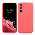 kwmobile Handyhülle für Samsung Galaxy A54 5G Hülle - weiches Handy Silikon Case - Schutzhülle Cover - Neon Koralle Neon Koralle  
