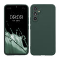 kwmobile Handyhülle für Samsung Galaxy A54 5G Hülle - weiches Handy Silikon Case - Schutzhülle Cover - Moosgrün Moosgrün  