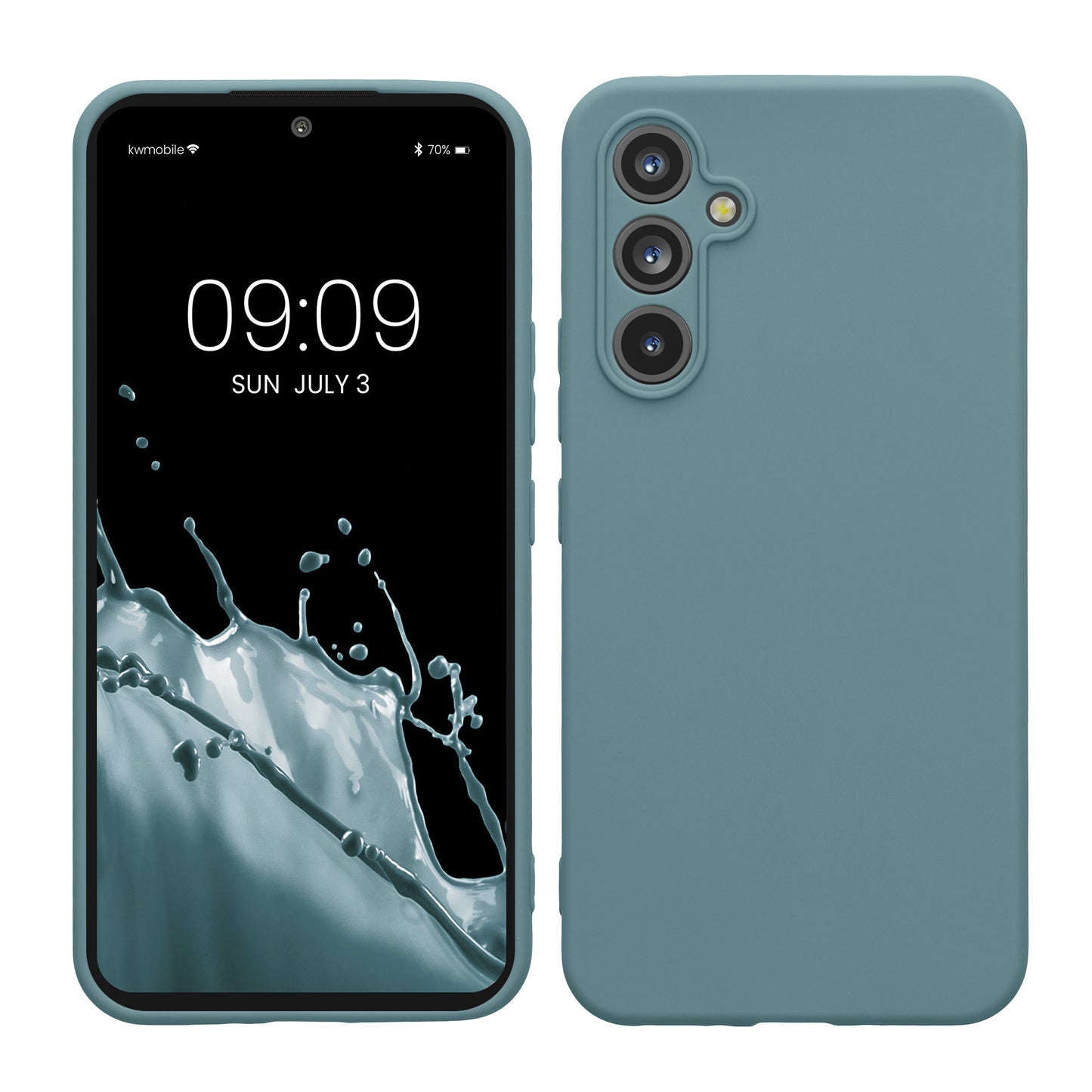 kwmobile Handyhülle für Samsung Galaxy A54 5G Hülle - weiches Handy Silikon Case - Schutzhülle Cover - Antique Stone Antique Stone  
