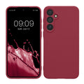 kwmobile Handyhülle für Samsung Galaxy A55 5G Hülle - weiches Handy Silikon Case - Schutzhülle Cover - Bordeaux Violett Bordeaux Violett  