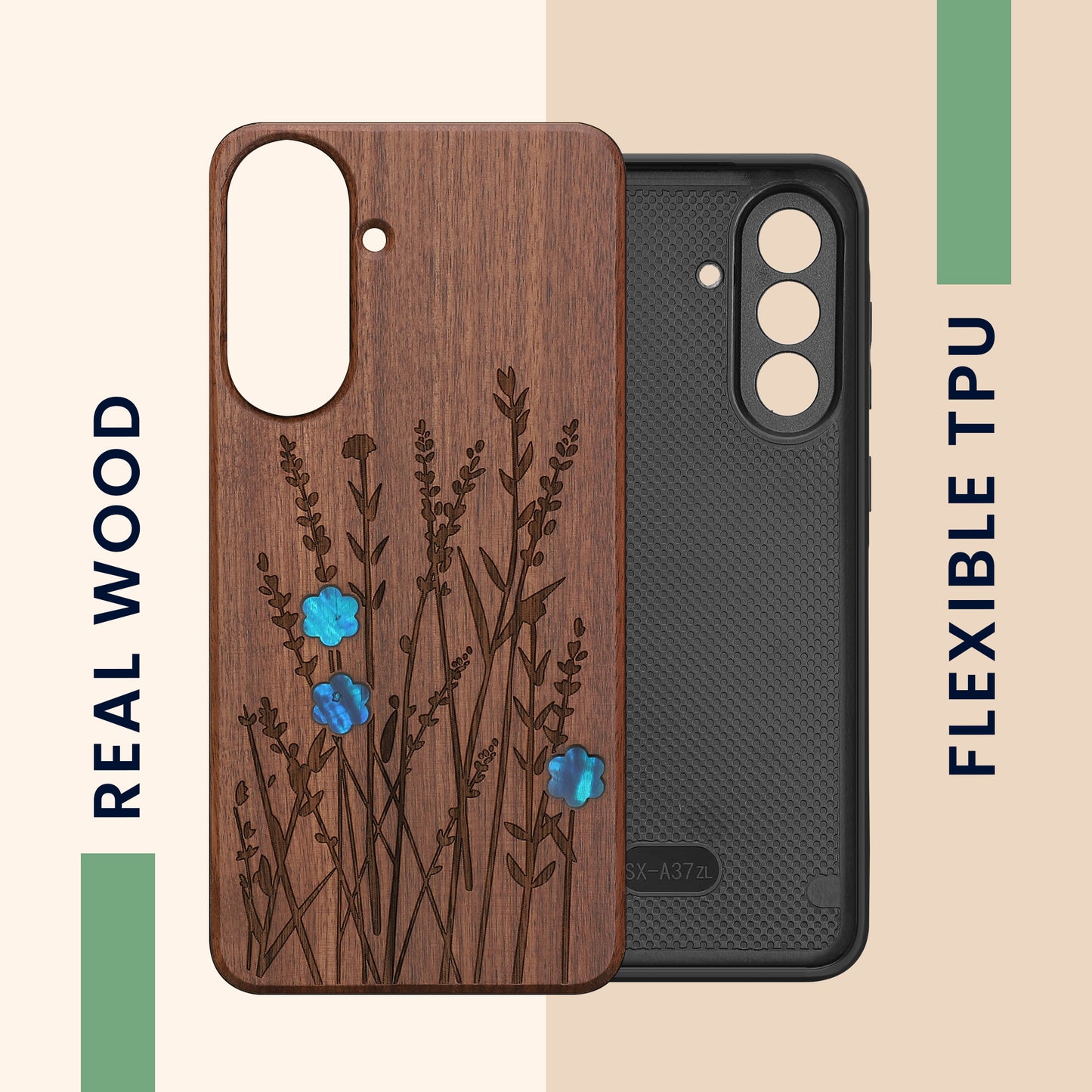 kwmobile Handyhülle für Samsung Galaxy A37 5G - Case mit TPU Bumper - Stoßfestes Hardcase - Schutzhülle Cover