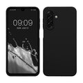 kwmobile Handyhülle für Samsung Galaxy A17 4G / 5G Hülle - Case Silikon - Kabelloses Laden - Schutzhülle Cover in Schwarz Schwarz  