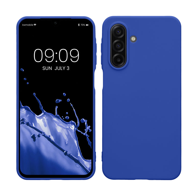kwmobile Handyhülle für Samsung Galaxy A17 4G / 5G Hülle - TPU Case - Kabelloses Laden - Schutzhülle Cover in Baltik Blau Baltik Blau  