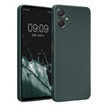 kwmobile Handyhülle für Samsung Galaxy A06 Hülle - weiche Silikon Case metallisch schimmernd - Schutzhülle Cover - Metallic Petrol Metallic Petrol  