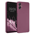 kwmobile Handyhülle für Samsung Galaxy A06 Hülle - weiche Silikon Case metallisch schimmernd - Schutzhülle Cover - Metallic Lavendel Metallic Lavendel  