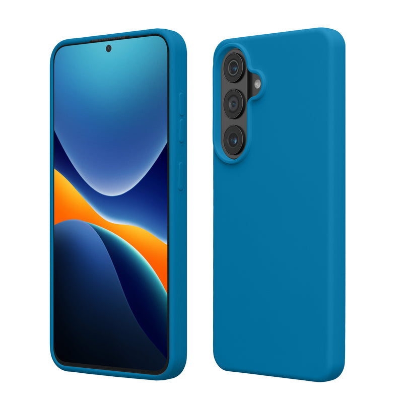 kwmobile Handyhülle für Samsung Galaxy S26 Plus Hülle - Case Silikon - Kabelloses Laden - Schutzhülle Cover in Karibikblau Karibikblau  