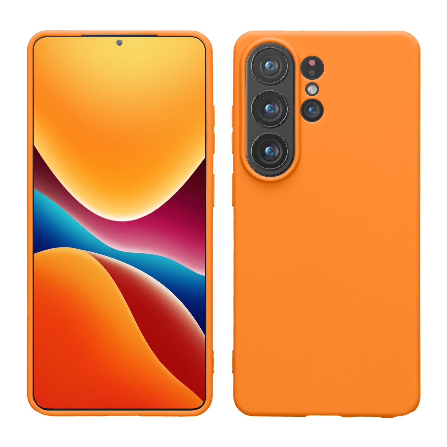 kwmobile Handyhülle für Samsung Galaxy S26 Ultra Hülle - TPU Case - Kabelloses Laden - Schutzhülle Cover in Fruity Orange Fruity Orange  