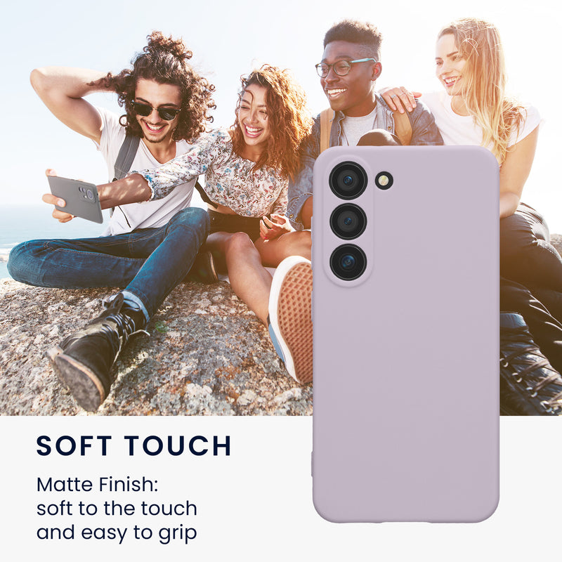 kwmobile Handyhülle für Samsung Galaxy S23 Hülle - weiches Handy Silikon Case - Schutzhülle Cover