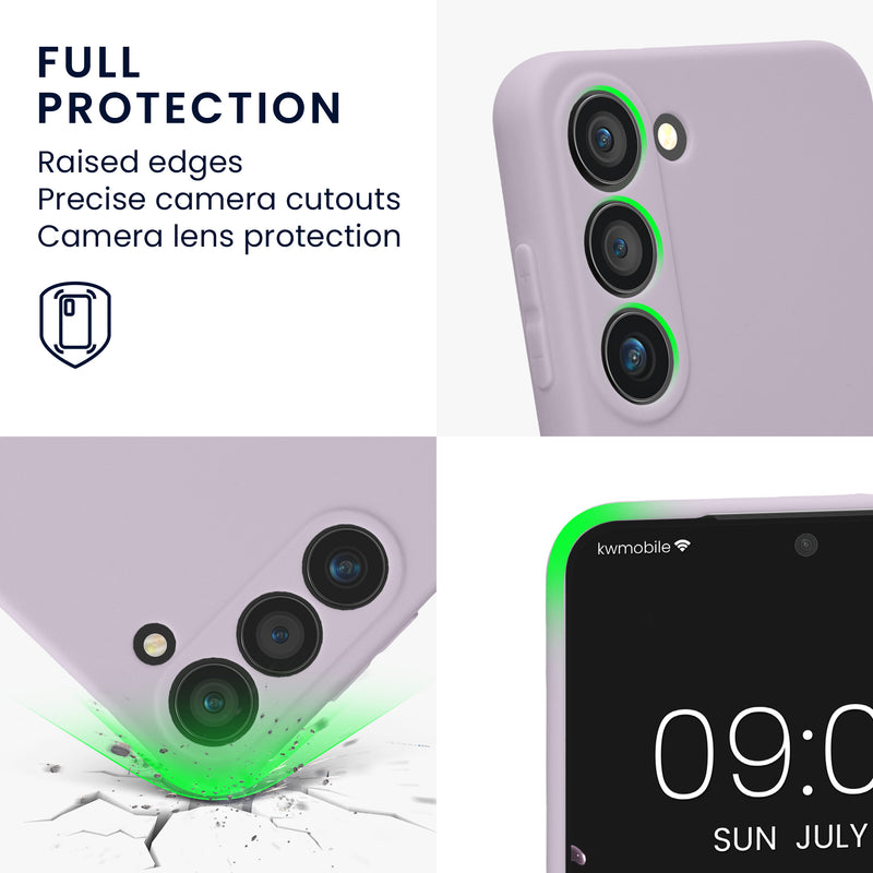 kwmobile Handyhülle für Samsung Galaxy S23 Hülle - weiches Handy Silikon Case - Schutzhülle Cover