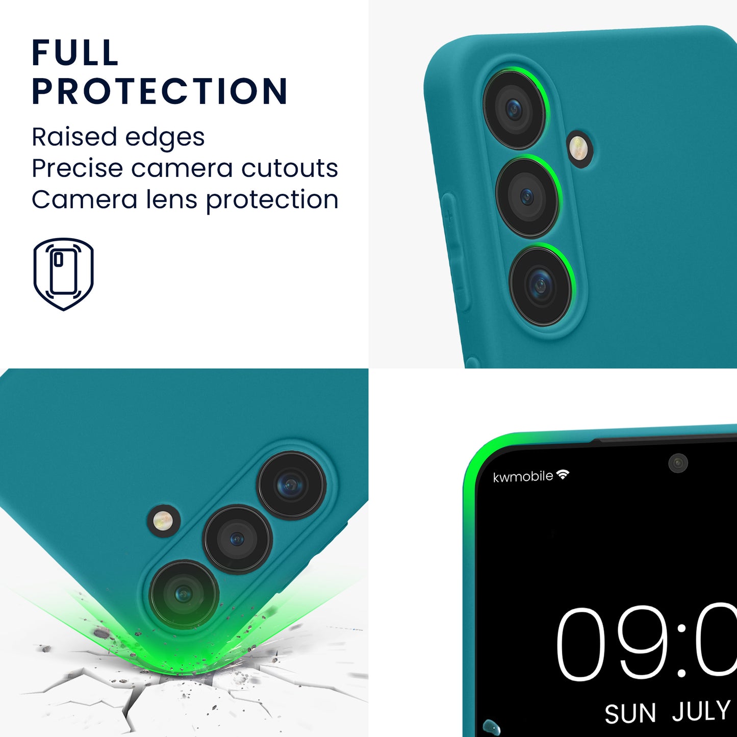 kwmobile Handyhülle für Samsung Galaxy S24 Hülle - weiches Handy Silikon Case - Schutzhülle Cover
