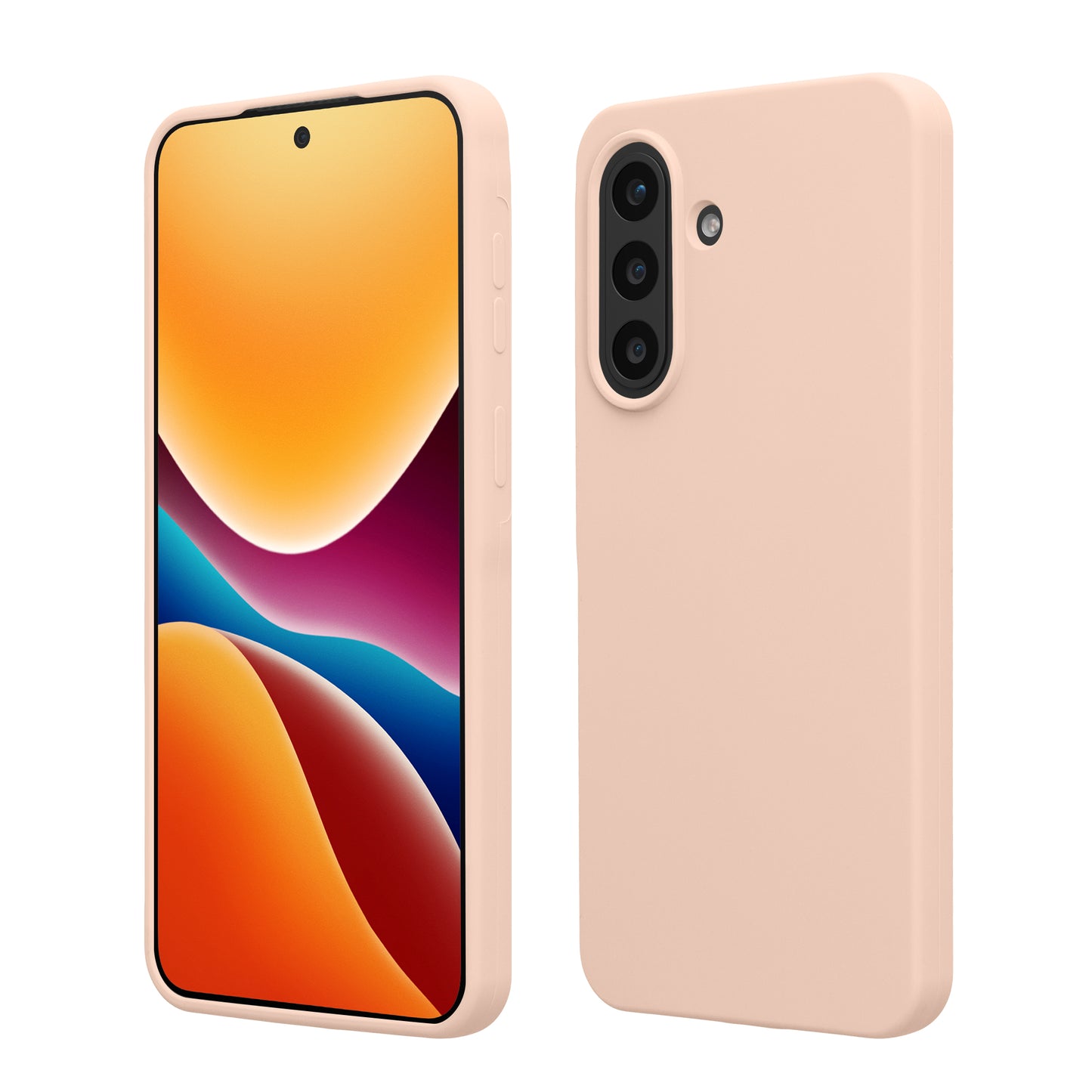 kwmobile Handyhülle für Samsung Galaxy A57 5G Hülle - Case Silikon - Kabelloses Laden - Schutzhülle Cover in Coconut Swirl Coconut Swirl