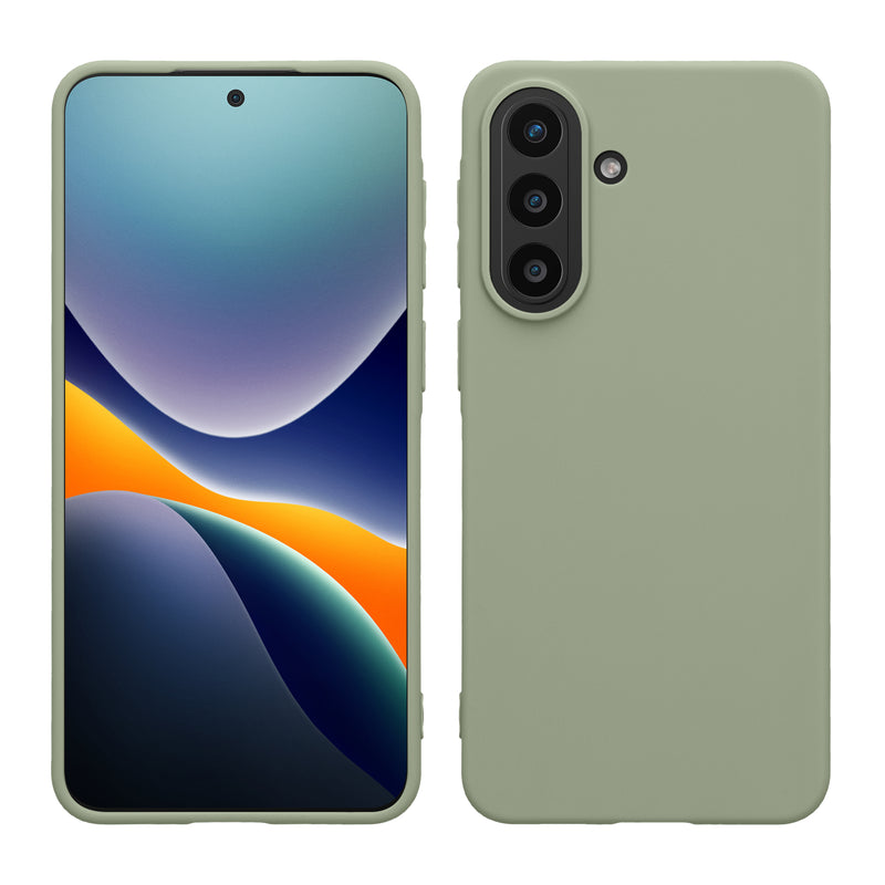 kwmobile Handyhülle für Samsung Galaxy A57 5G Hülle - TPU Case - Kabelloses Laden - Schutzhülle Cover in Graugrün Graugrün  