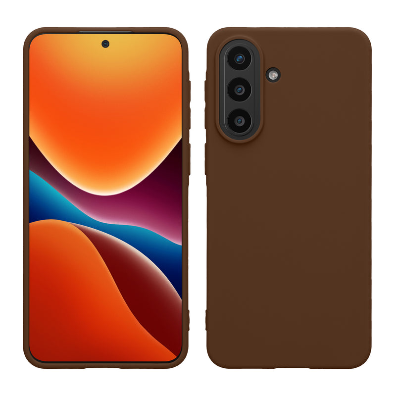 kwmobile Handyhülle für Samsung Galaxy A57 5G Hülle - TPU Case - Kabelloses Laden - Schutzhülle Cover in Chocolate Chocolate  