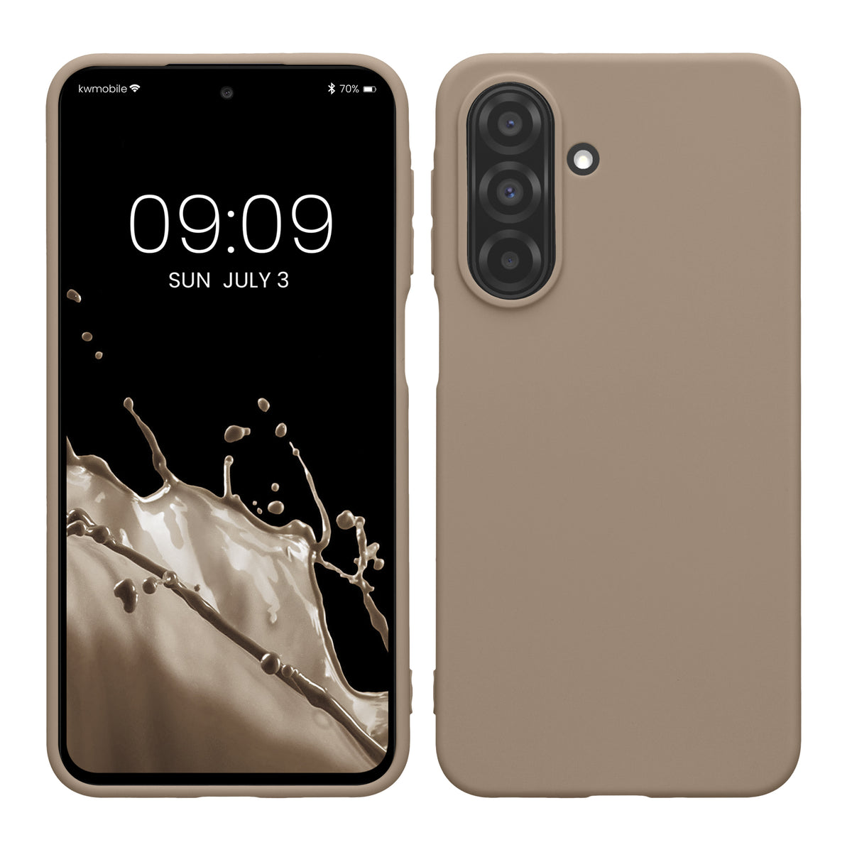 Samsung Galaxy A27 5G Silikon Handyhülle Creme matt
