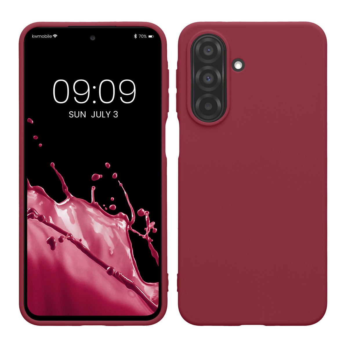 Samsung Galaxy A27 5G Silikon Handyhülle Bordeaux Violett