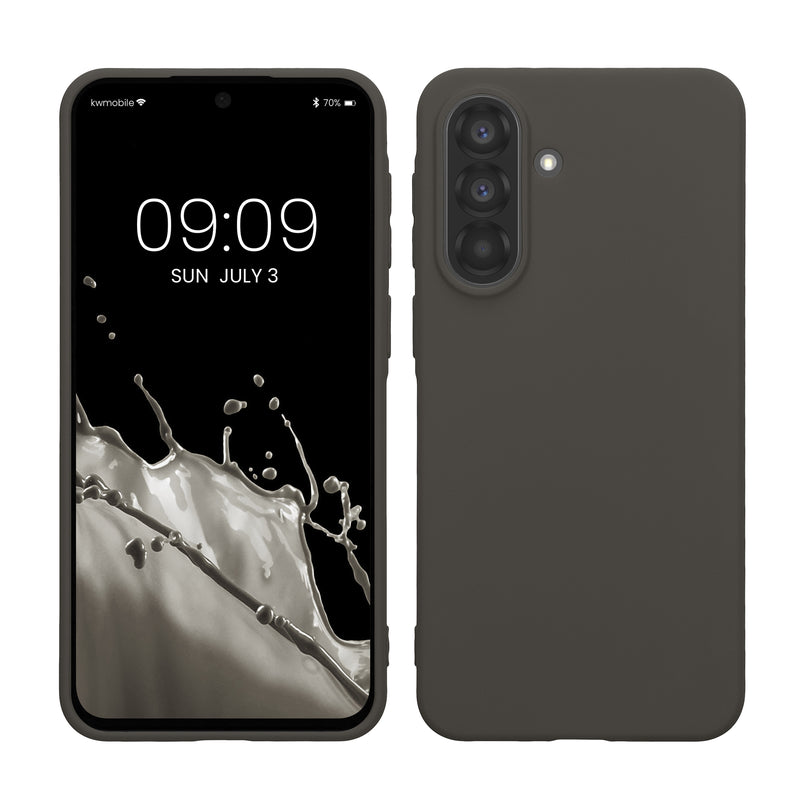 kwmobile Handyhülle für Samsung Galaxy A37 5G Hülle - TPU Case - Kabelloses Laden - Schutzhülle Cover in Dunkelgrau Dunkelgrau  