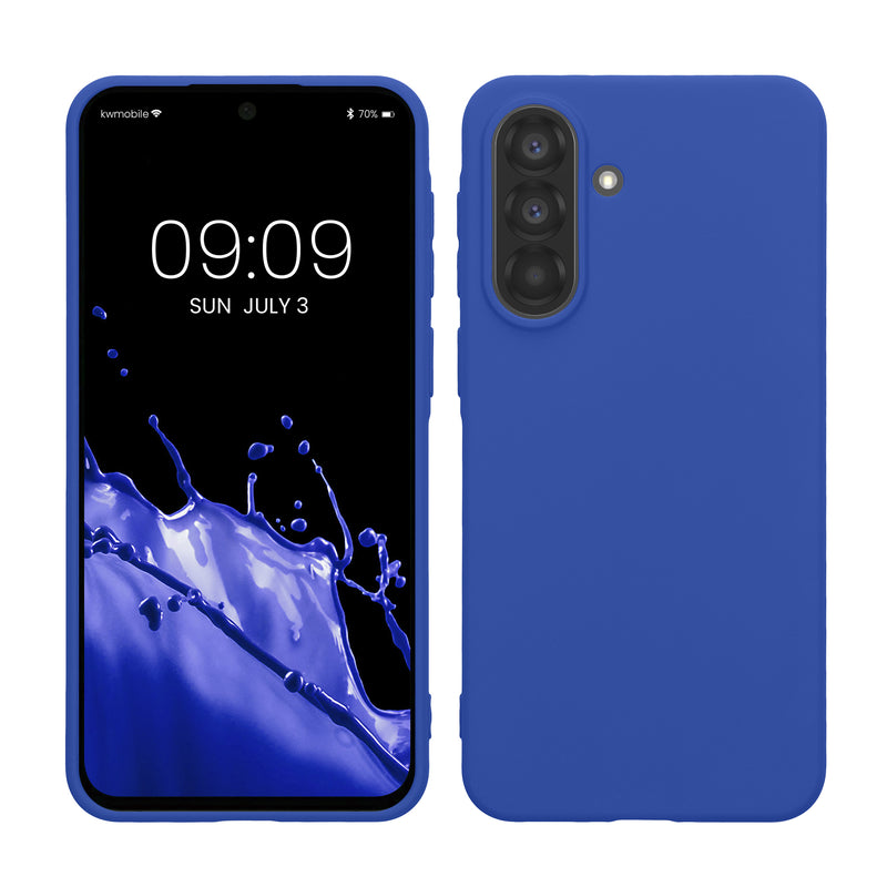 kwmobile Handyhülle für Samsung Galaxy A37 5G Hülle - TPU Case - Kabelloses Laden - Schutzhülle Cover in Baltik Blau Baltik Blau  