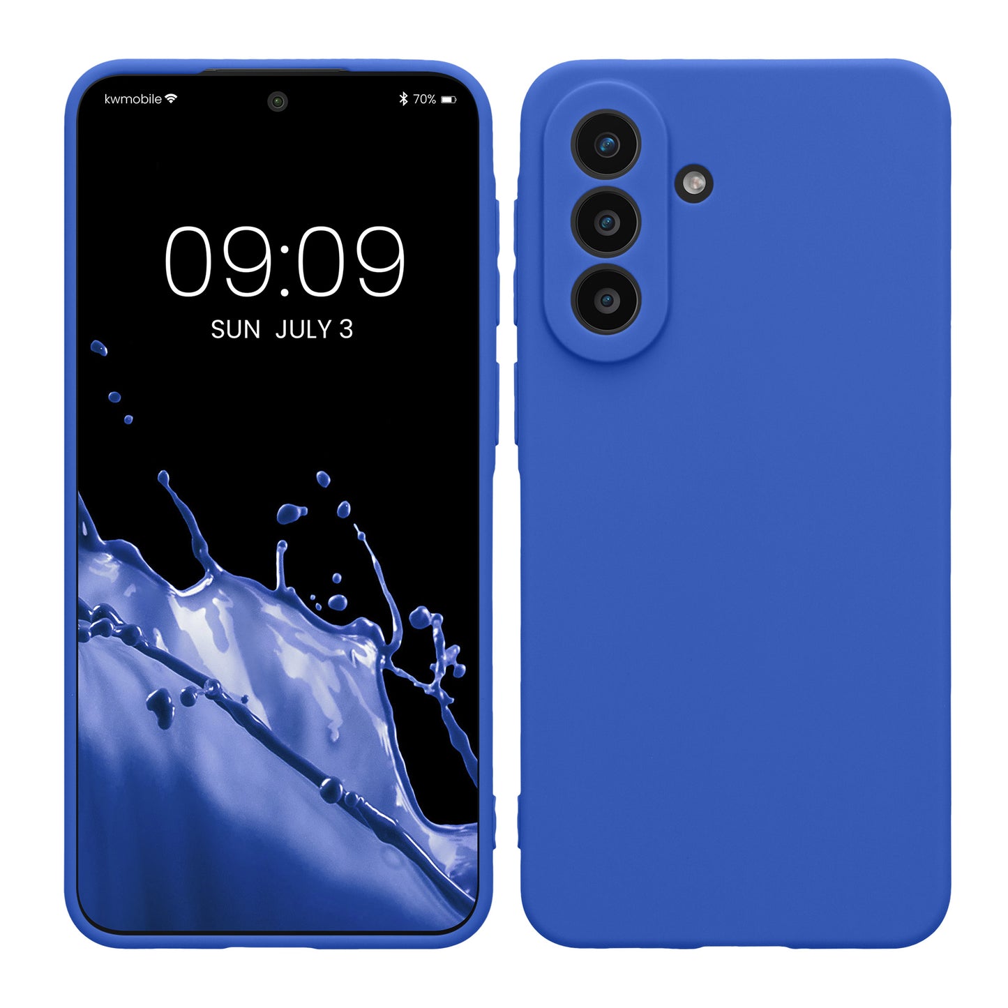 kwmobile Handyhülle für Samsung Galaxy A57 5G Hülle - weiches Handy Silikon Case - Schutzhülle Cover - Baltik Blau Baltik Blau