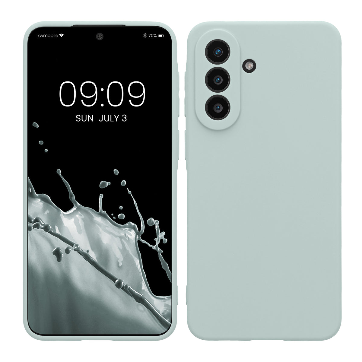 kwmobile Handyhülle für Samsung Galaxy A57 5G Hülle - weiches Handy Silikon Case - Schutzhülle Cover - Cool Mint Cool Mint