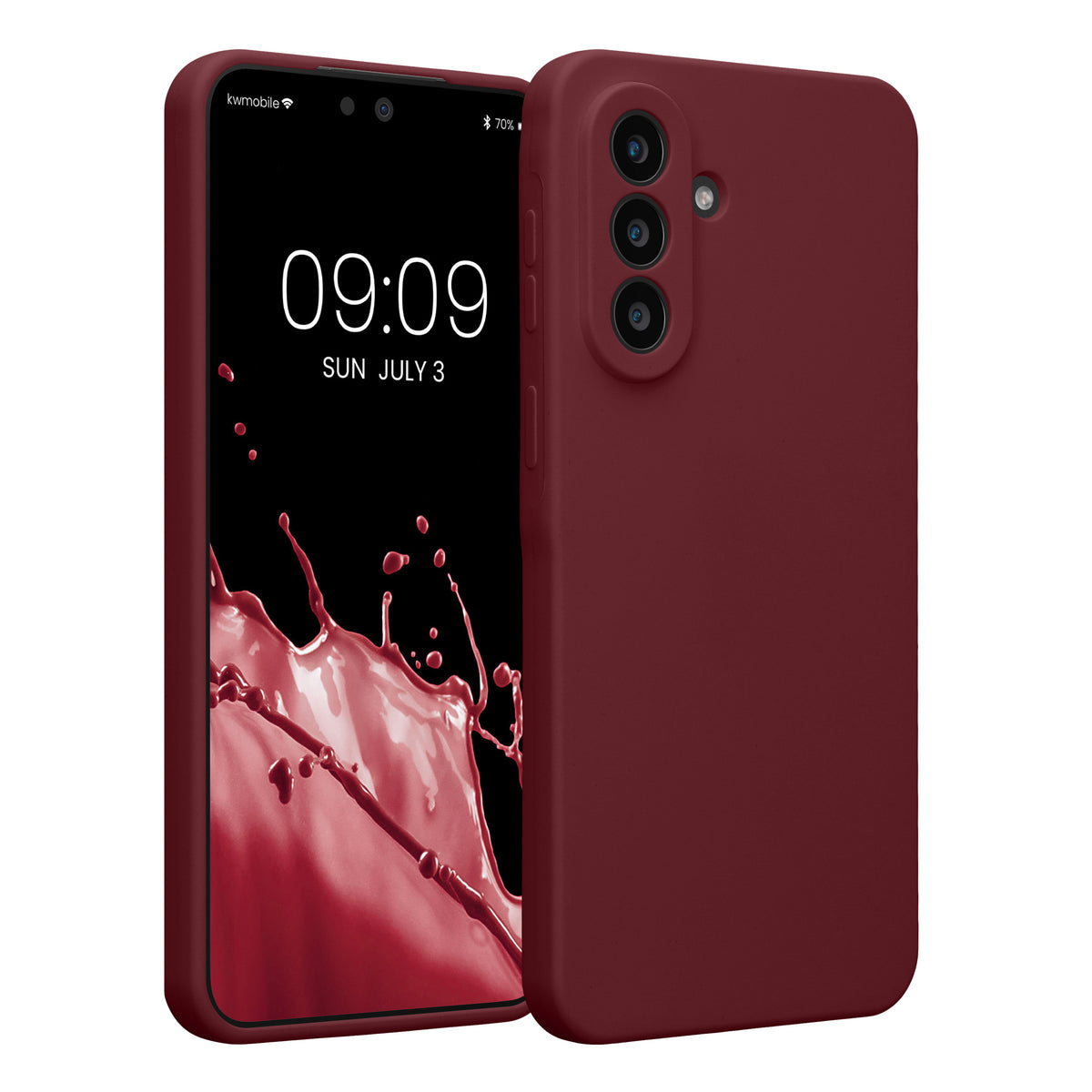 Samsung Galaxy A57 5G Silikon Handyhülle Bordeaux Violett
