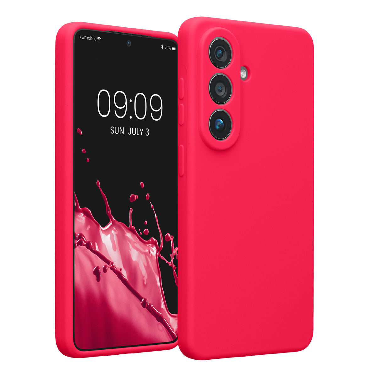 Samsung Galaxy S26 Silikon Handyhülle Neon Pink