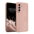 Samsung Galaxy A37 5G Silikon Handyhülle metallisch Metallic Rosegold