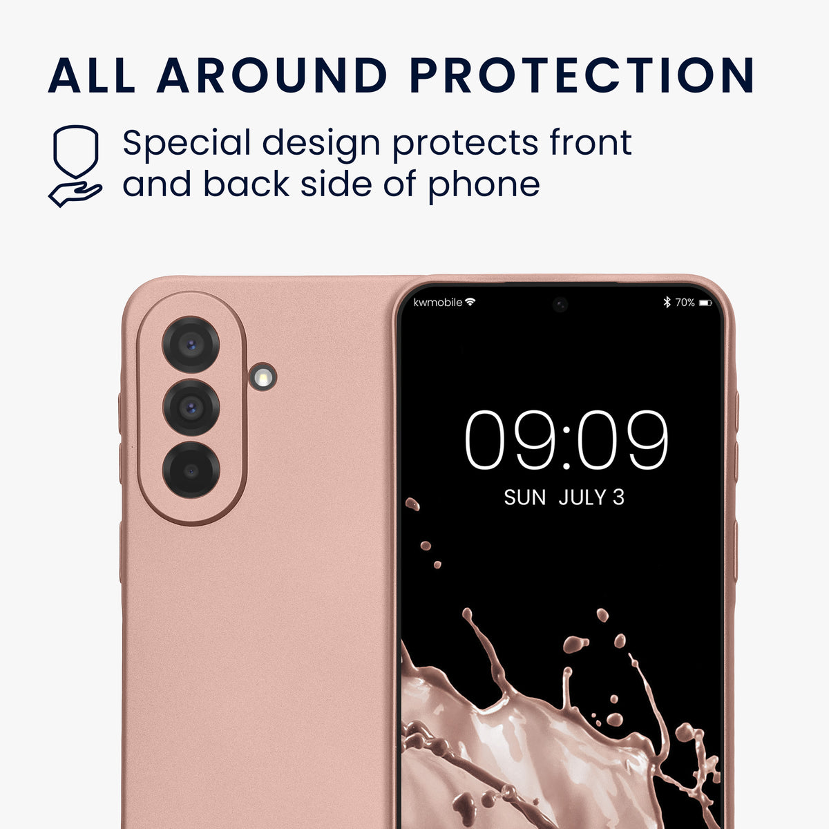 Samsung Galaxy A37 5G Silikon Handyhülle metallisch KWM000022AB001C