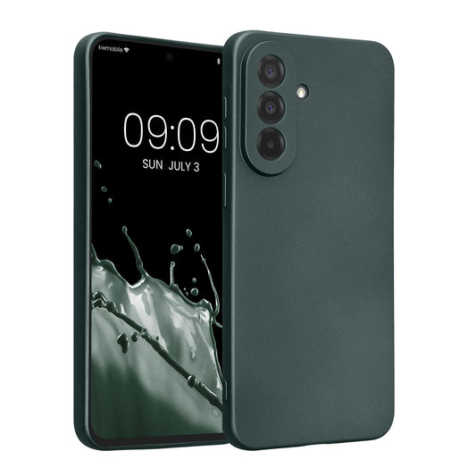 Samsung Galaxy A37 5G Silikon Handyhülle metallisch Metallic Petrol