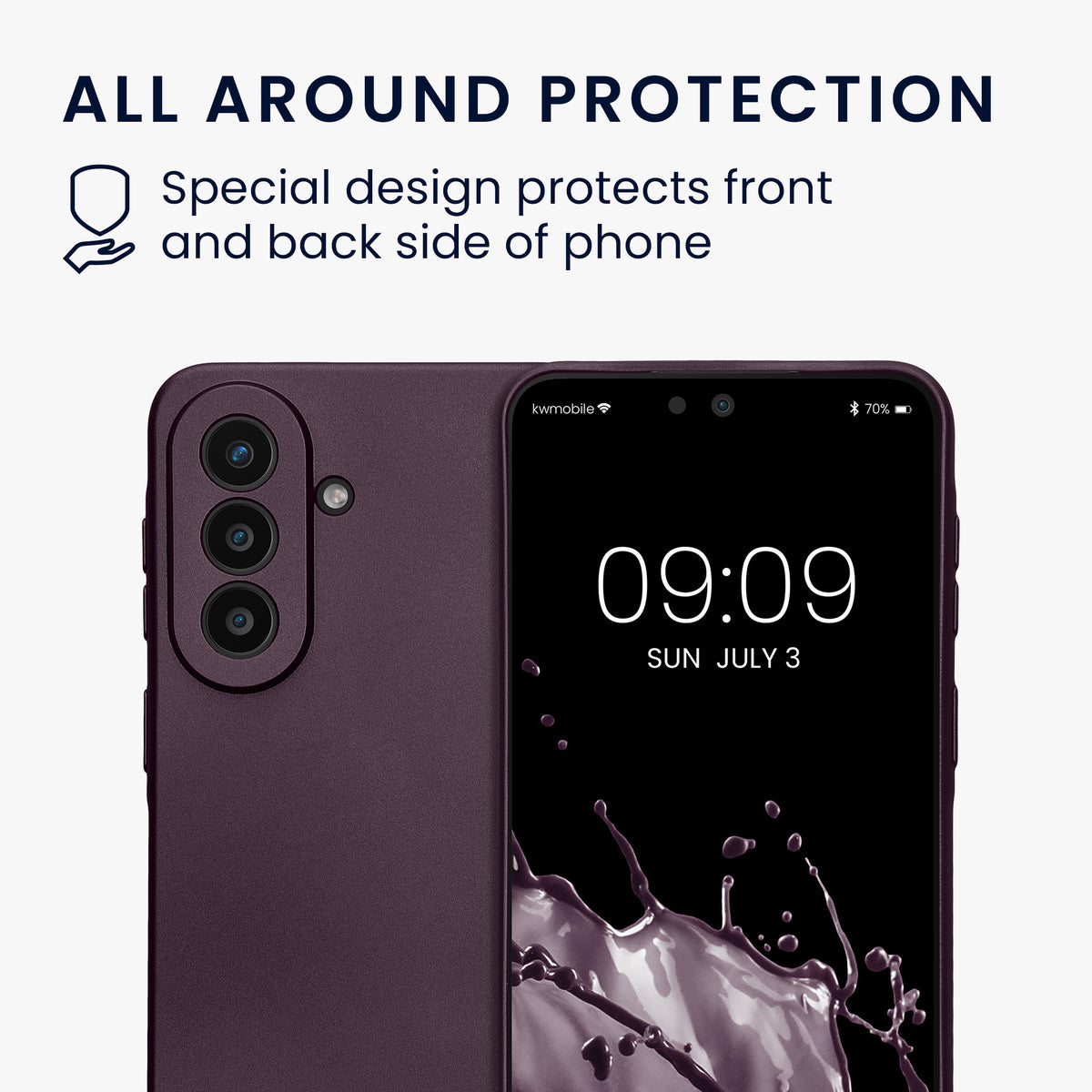 Samsung Galaxy A57 5G Silikon Handyhülle metallisch KWM000022AC005C