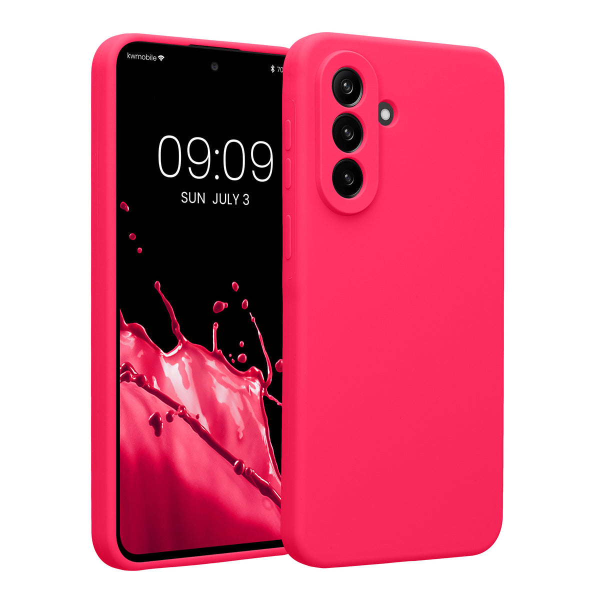 Samsung Galaxy A37 5G Silikon Handyhülle Neon Pink