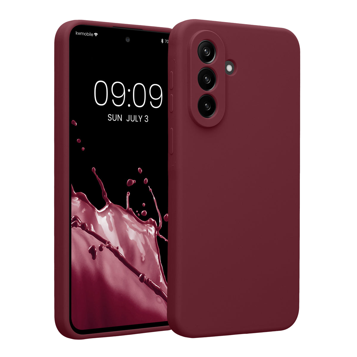 Samsung Galaxy A37 5G Silikon Handyhülle Bordeaux Violett