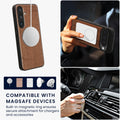 Samsung Galaxy S25 Holz Handyhülle mit MagSafe Dunkelbraun KWM000022AF001C