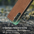 Samsung Galaxy S25 Holz Handyhülle mit MagSafe Dunkelbraun KWM000022AF001C