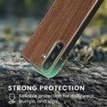 Samsung Galaxy S24 Holz Handyhülle mit MagSafe Dunkelbraun KWM000022AG001C