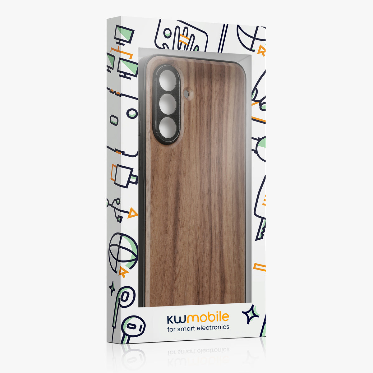 Samsung Galaxy A56 5G Holz Handyhülle mit MagSafe Dunkelbraun KWM000022AH001C