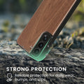 Samsung Galaxy S22 Pro Holz Handyhülle mit MagSafe Dunkelbraun KWM000022AI001C