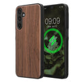 Samsung Galaxy A16 5G Holz Handyhülle mit MagSafe Dunkelbraun
