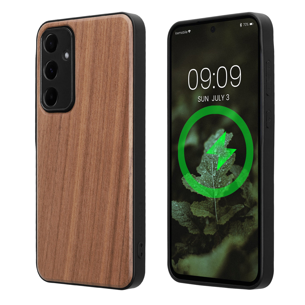Samsung Galaxy A55 5G Holz Handyhülle mit MagSafe Dunkelbraun KWM000022AL001C