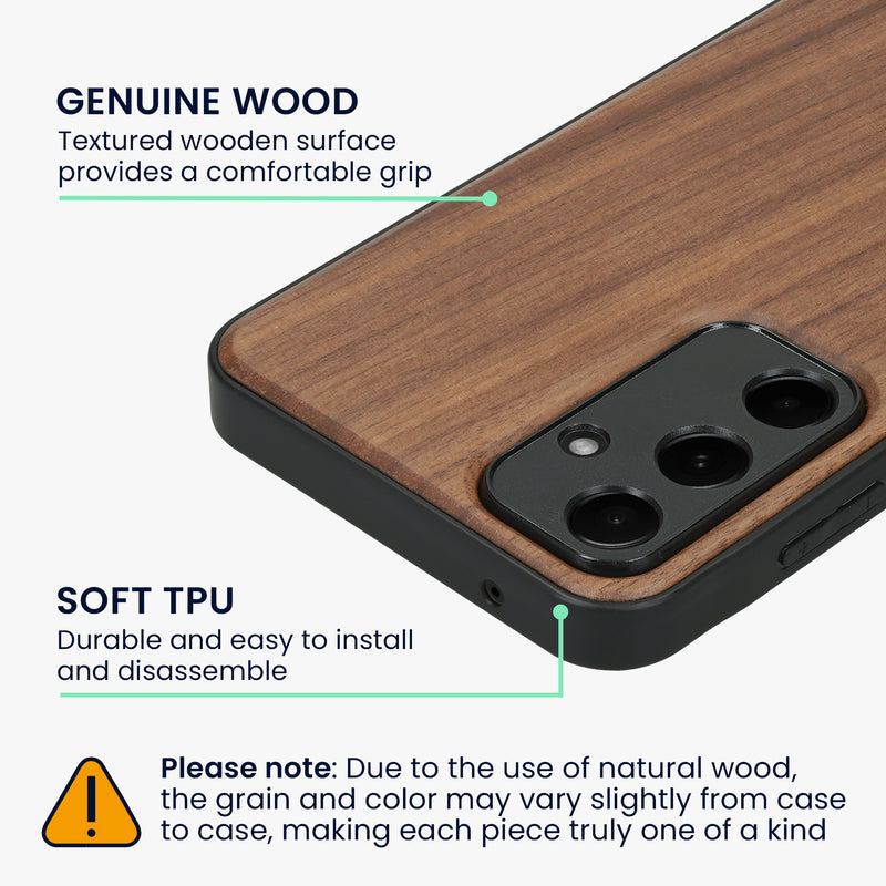 Samsung Galaxy A55 5G Holz Handyhülle mit MagSafe Dunkelbraun KWM000022AL001C