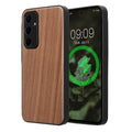 Samsung Galaxy A55 5G Holz Handyhülle mit MagSafe Dunkelbraun