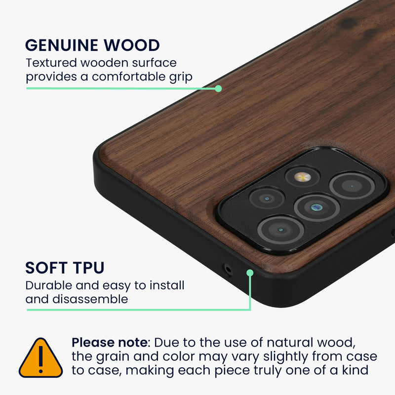 Samsung Galaxy A53 5G Holz Handyhülle mit MagSafe Dunkelbraun KWM000022AM001C