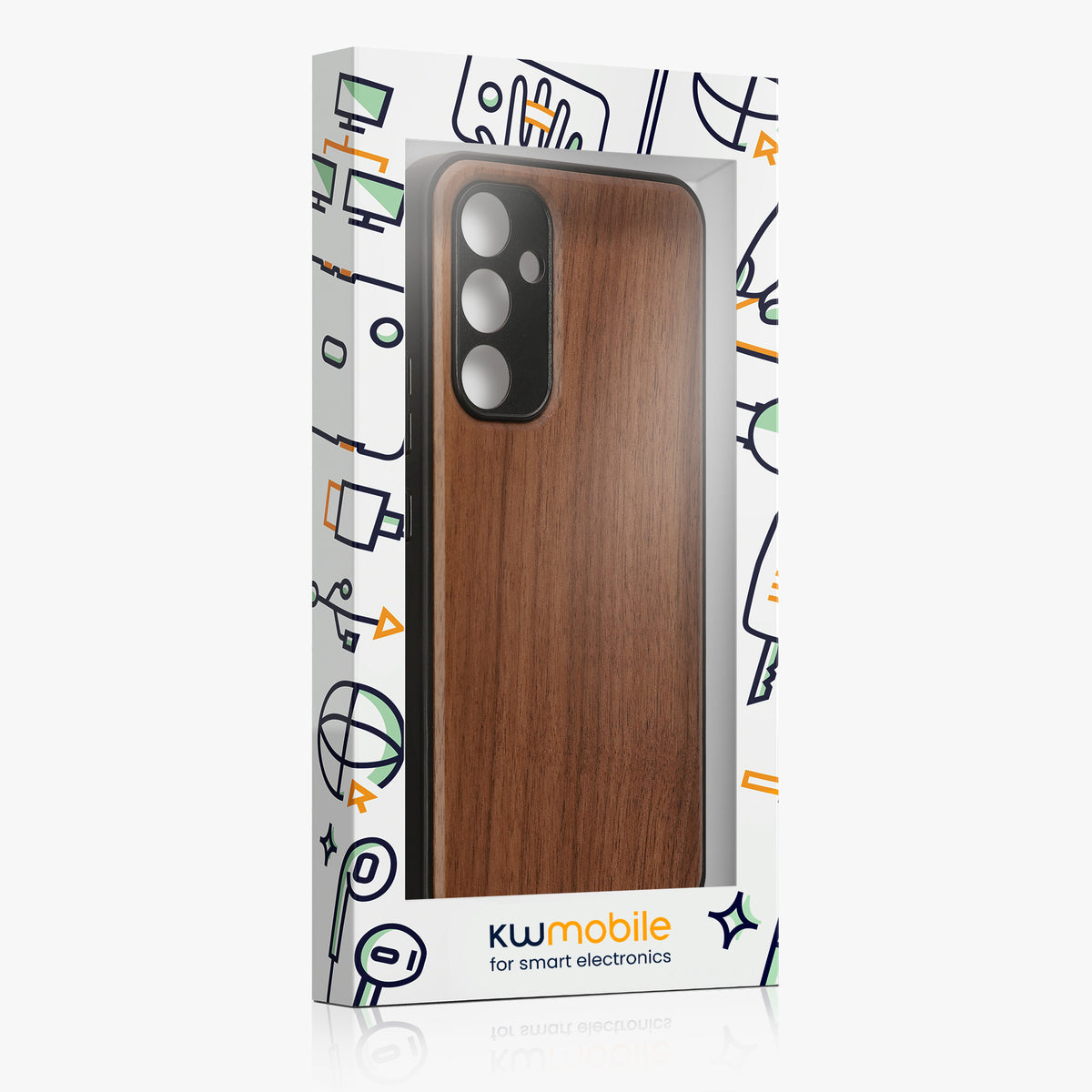 Samsung Galaxy A54 5G Holz Handyhülle mit MagSafe Dunkelbraun KWM000022AN001C