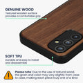 Samsung Galaxy A54 5G Holz Handyhülle mit MagSafe Dunkelbraun KWM000022AN001C