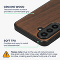 Samsung Galaxy A57 5G Holz Handyhülle mit MagSafe Dunkelbraun KWM000022AP001C