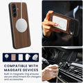 Samsung Galaxy A17 4G / 5G Holz Handyhülle mit MagSafe Dunkelbraun KWM000022AQ001C